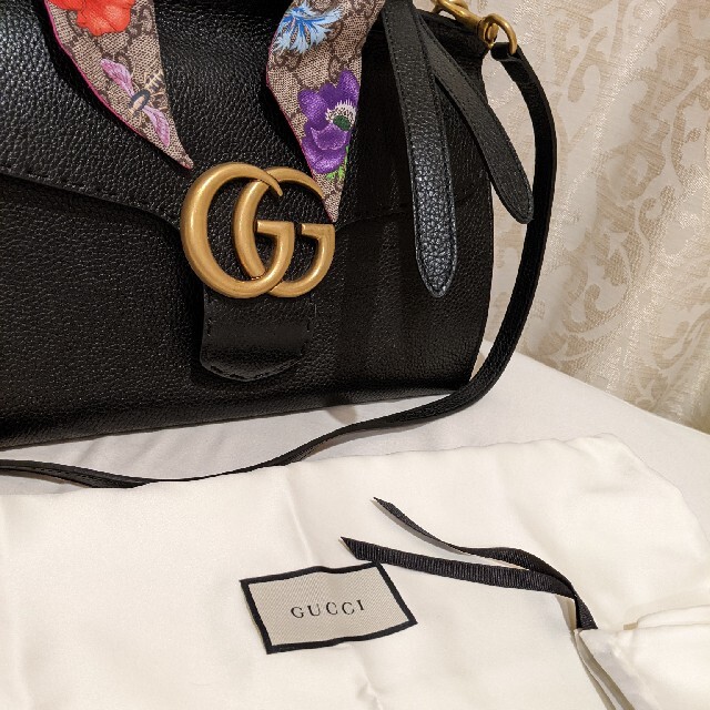 新品未使用 GUCCI グッチ GGマーモント レザー2way ショルダーバッグ