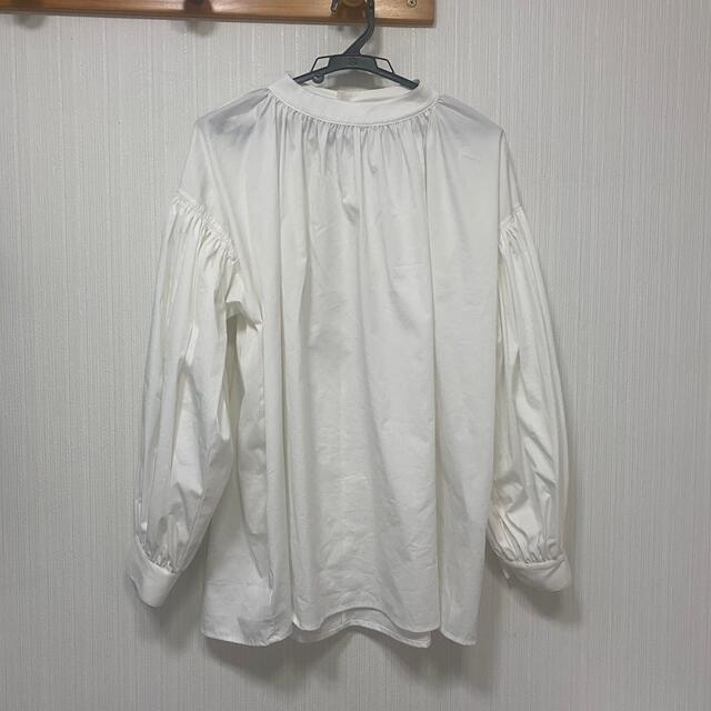 【傷・汚れ×】i_am gather volume blouse ホワイト