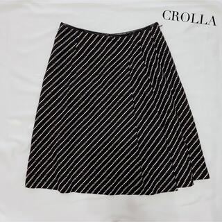 クローラ(CROLLA)のCROLLA クローラ★台形フレアスカート　プリーツスカート(ひざ丈スカート)
