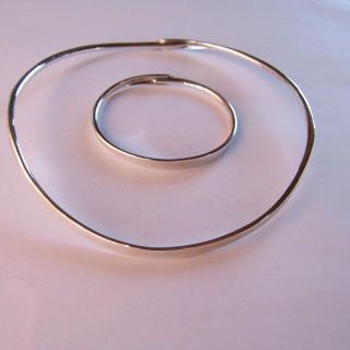 ジョージジェンセン(Georg Jensen)の超レア！！ジョージ・ジェンセン　ネックリング＆バングル　by ミケルセン(ネックレス)