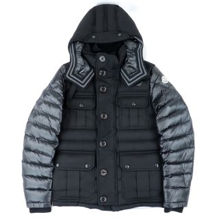 モンクレール(MONCLER)のモンクレール ニコラス フード付き ダウンジャケット メンズ 黒 0(ダウンジャケット)