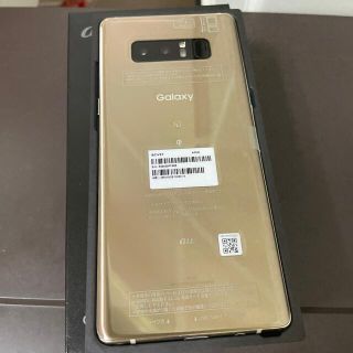 サムスン(SAMSUNG)のジャンク品　Galaxy Note8 SCV37 メープルゴールド(スマートフォン本体)