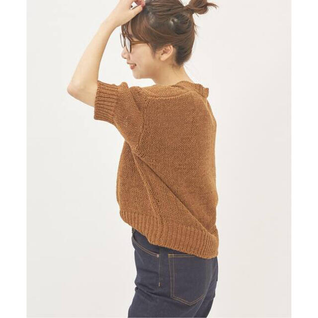 Plage(プラージュ)のPlage ロベルトコリーナSP KNIT カーディガン　キャメル レディースのトップス(カーディガン)の商品写真