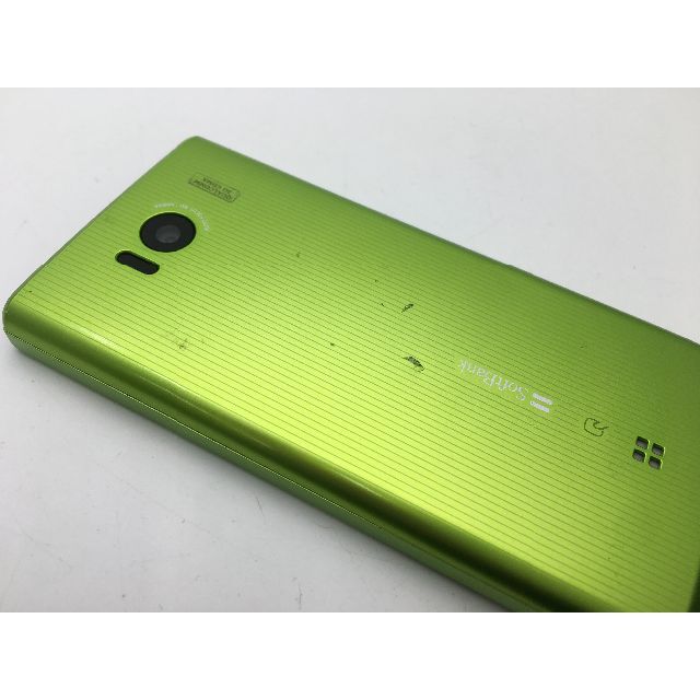 SHARP(シャープ)のsoftbank AQUOS PHONE 103SH グリーン◆中古◆384 スマホ/家電/カメラのスマートフォン/携帯電話(スマートフォン本体)の商品写真