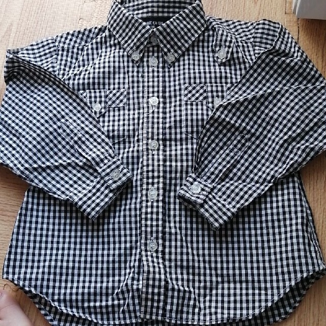 COMME CA ISM(コムサイズム)のコムサイズム　チェックのシャツ キッズ/ベビー/マタニティのキッズ服男の子用(90cm~)(ブラウス)の商品写真