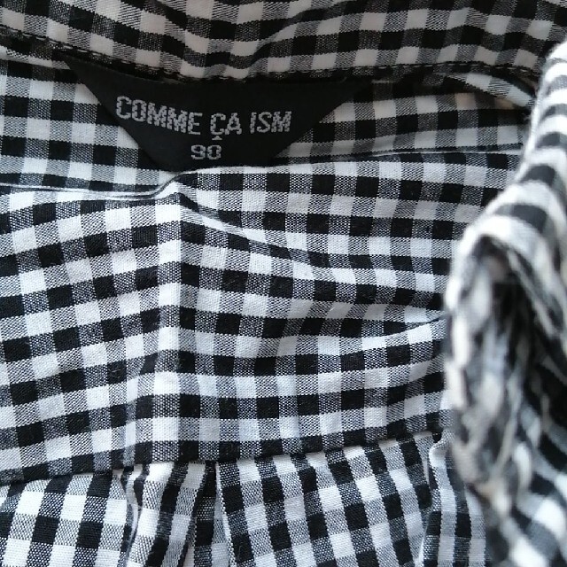COMME CA ISM(コムサイズム)のコムサイズム　チェックのシャツ キッズ/ベビー/マタニティのキッズ服男の子用(90cm~)(ブラウス)の商品写真