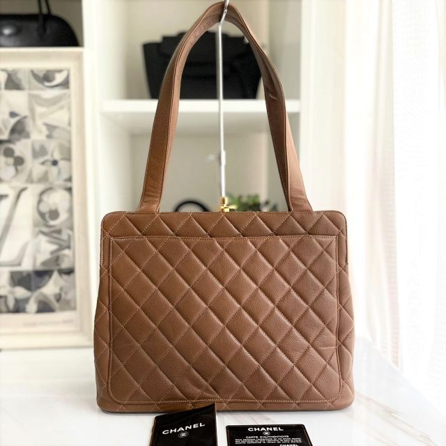 おしゃれ】 CHANEL - 美品☆ シャネル キャビアスキン トートバッグ