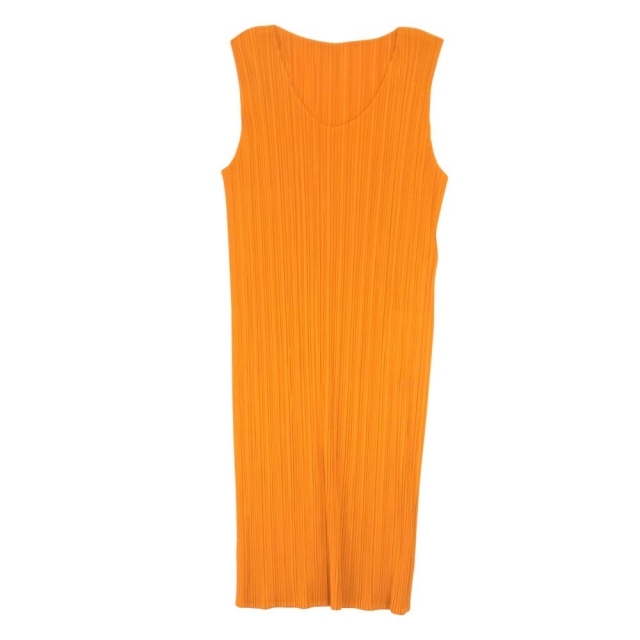 56%以上節約 PLEATS PLEASE オレンジチュニックワンピース