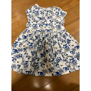 プチバトー(PETIT BATEAU)の美品！プチバトーワンピース　104/4ans(ワンピース)