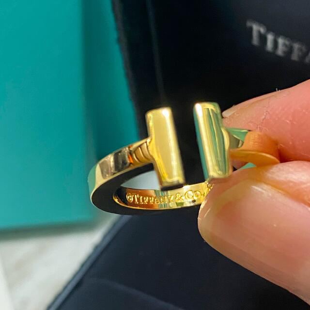 Tiffany & Co. - ご専用です。tiffany TスクエアYG k18ゴールドリング9