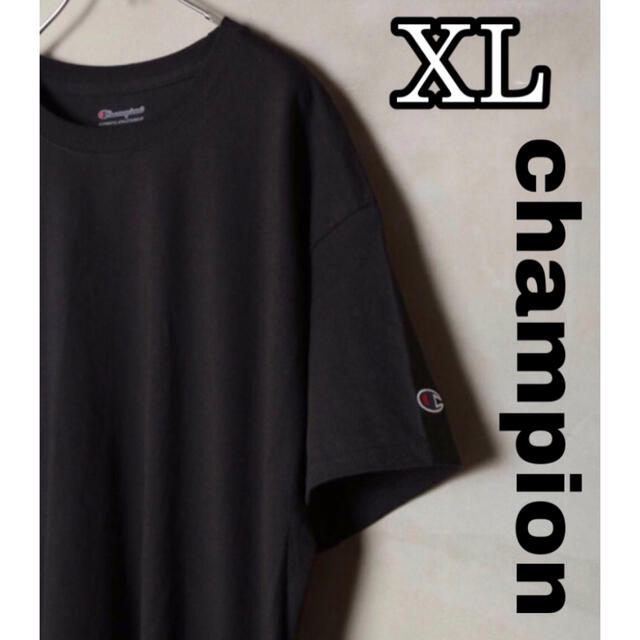 Champion(チャンピオン)の【新品】×【大人気】ゆるだぼ チャンピオン tシャツ 黒 ブラック 王道 メンズのトップス(Tシャツ/カットソー(半袖/袖なし))の商品写真