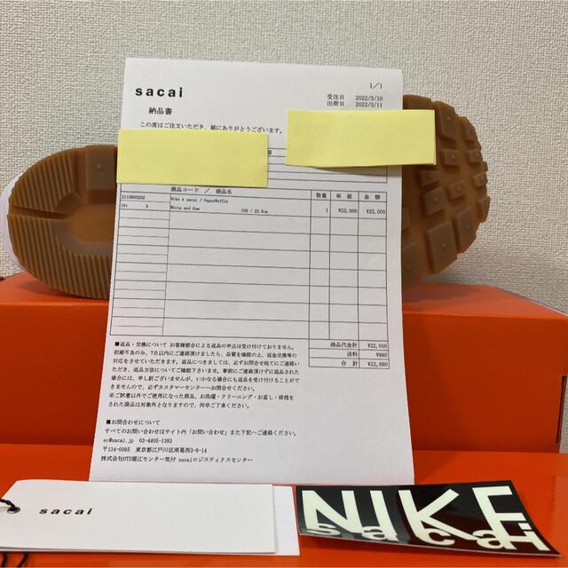 sacai(サカイ)の♡新品 未使用★NIKE× sacai★ヴェイパーワッフル ホワイト 23.5 レディースの靴/シューズ(スニーカー)の商品写真