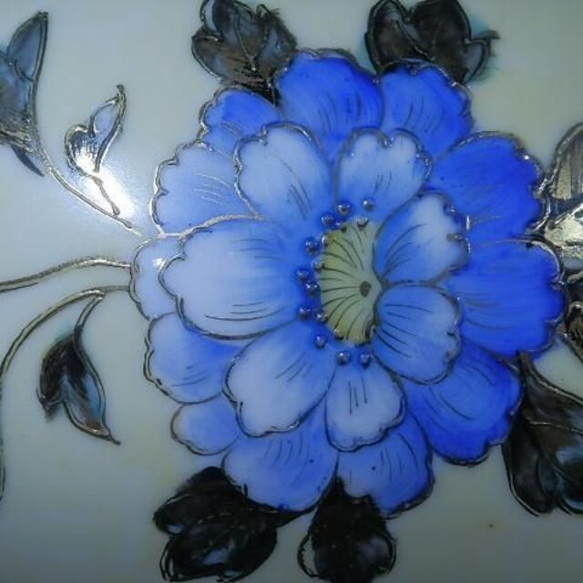 オールドノリタケ 花瓶 1910年 盛り上げ金彩 牡丹 - 6