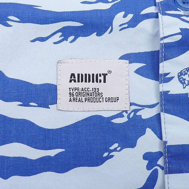 ADDICT(アディクト)のADDICT アディクト TONAL TIGER ボタンシャツ ブルー M メンズのトップス(シャツ)の商品写真