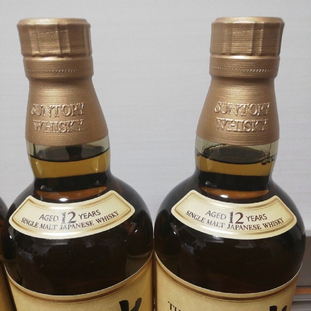 サントリー(サントリー)のサントリー　山崎　12年　700ml　４本セット　新品未開栓品 食品/飲料/酒の飲料(その他)の商品写真