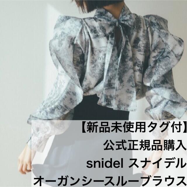 SNIDEL 新品タグ付き　シースルーブラウス【定価13,200円】