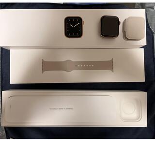アップルウォッチ(Apple Watch)のＨＫ様専用　アップル Apple Watch5 44mm ゴールドステンレス (その他)