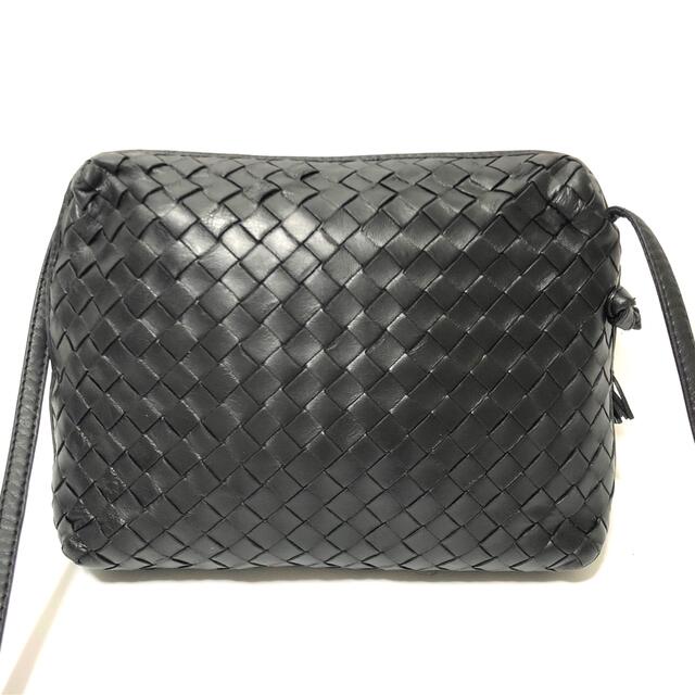 【美品】BOTTEGA VENETA ボッテガイントレチャートショルダーバッグ