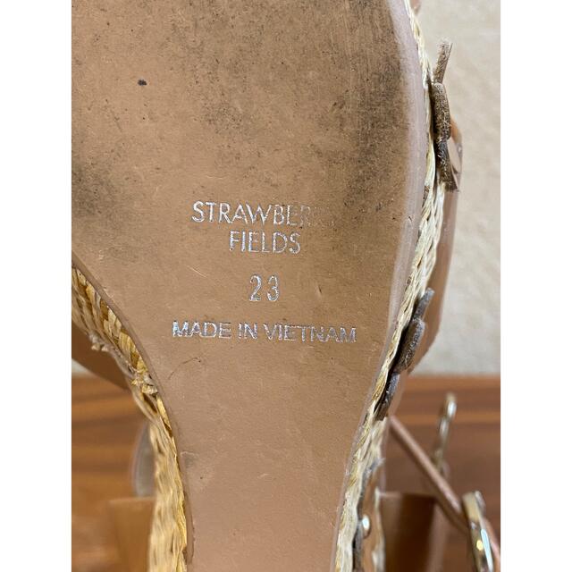 STRAWBERRY-FIELDS(ストロベリーフィールズ)のSTRAWBERRY-FIELDS ストロベリーフィールズ　ウエッジサンダル レディースの靴/シューズ(サンダル)の商品写真
