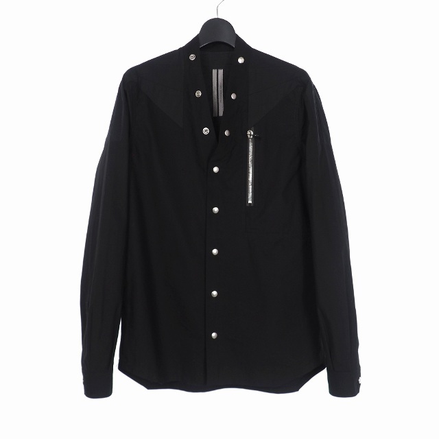 本物の Rick 46 スナップボタン シャツ ラリー 21SS リックオウエンス