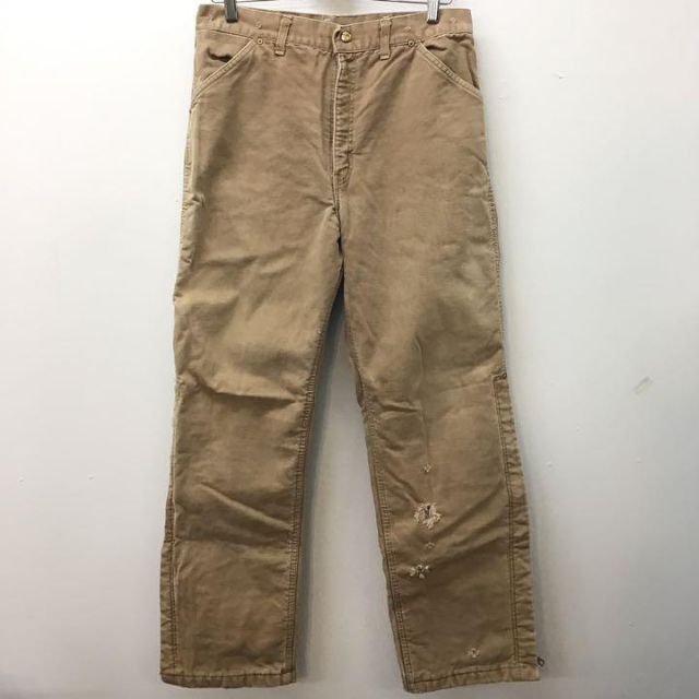 carhartt(カーハート)のカーハート ダック地 ペインターワークパンツ キルティング Carhartt 茶 メンズのパンツ(ペインターパンツ)の商品写真