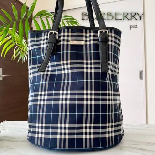 バーバリーブルーレーベル(BURBERRY BLUE LABEL)の超美品 正規品 BURBERRY バーバリー レザーショルダーバッグ(トートバッグ)