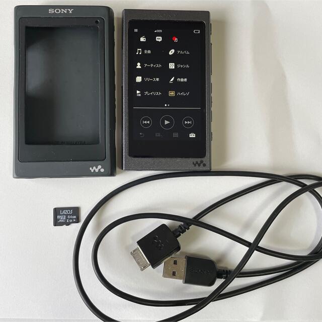 WALKMAN(ウォークマン)のSONY NW-A35 チャコールブラック 16GB スマホ/家電/カメラのオーディオ機器(ポータブルプレーヤー)の商品写真