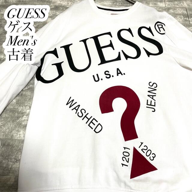 guess ゲス　スウェット　ビッグロゴ　プリント　ビッグサイズ　XL