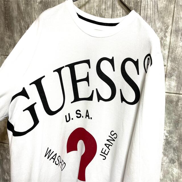 guess ゲス　スウェット　ビッグロゴ　プリント　ビッグサイズ　XL