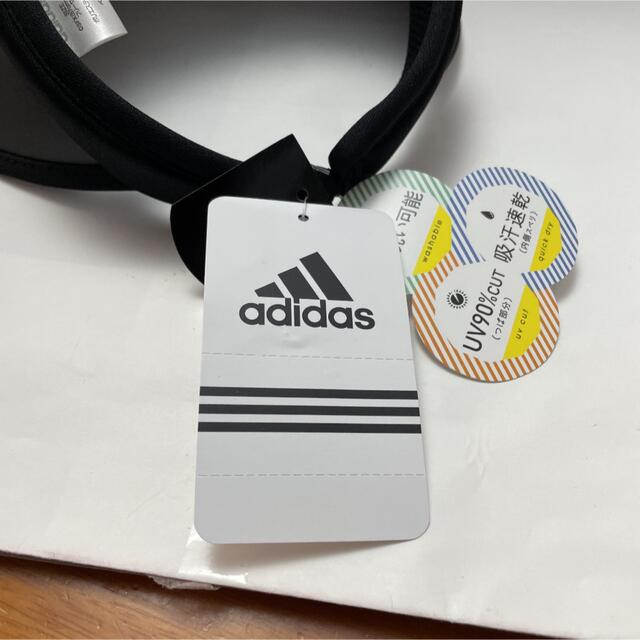 adidas(アディダス)のアディダス　サンバイザー　新品 レディースの帽子(キャップ)の商品写真