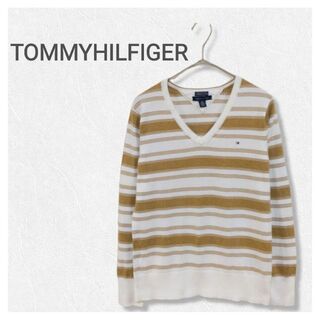 トミーヒルフィガー(TOMMY HILFIGER)のTOMMYHILFIGER トミーヒルフィガー ロンT Vネック ボーダー(Tシャツ(長袖/七分))