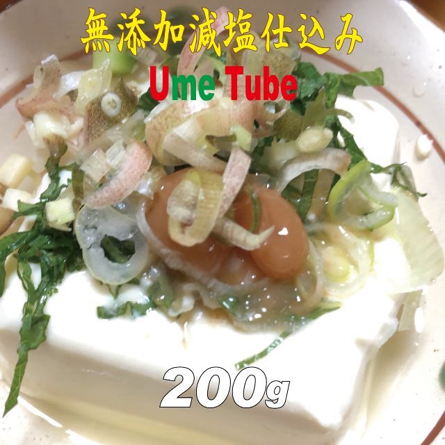 無添加減塩仕込み練り梅200ｇ（100ｇ2点） Ume Tube うめちゅーぶ 食品/飲料/酒の加工食品(漬物)の商品写真