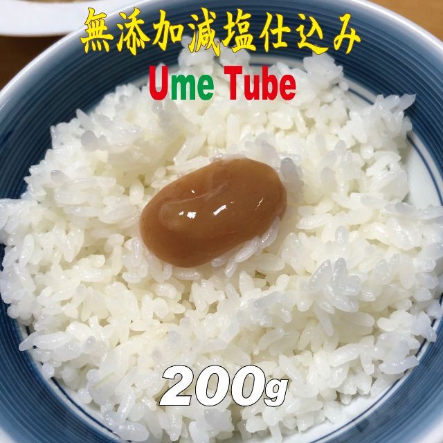 無添加減塩仕込み練り梅200ｇ（100ｇ2点） Ume Tube うめちゅーぶ 食品/飲料/酒の加工食品(漬物)の商品写真