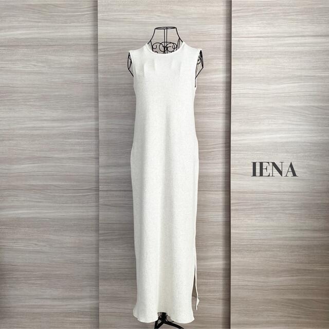 IENA(イエナ)のIENA  イエナ　テレコリブノースリーブワンピース レディースのワンピース(ロングワンピース/マキシワンピース)の商品写真