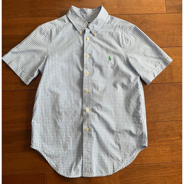 Ralph Lauren(ラルフローレン)のラルフローレン　水色　半袖シャツ　140 キッズ/ベビー/マタニティのキッズ服男の子用(90cm~)(ブラウス)の商品写真