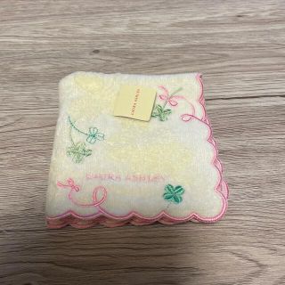 ローラアシュレイ(LAURA ASHLEY)のローラアシュレイタオルハンカチイエロー(ハンカチ)