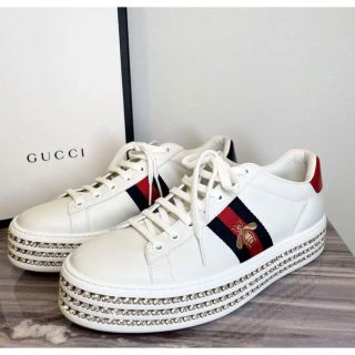 Gucci - 【新品】完売品 グッチGUCCI エンブロイダリー クリスタル