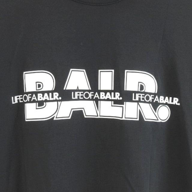 BALR. ボーラー Tシャツ 半袖 ロゴ プリント ストレッチ ブラック L