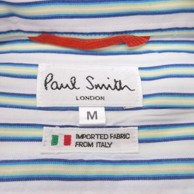Paul Smith(ポールスミス)のポールスミス PAUL SMITH シャツ ストライプ ブルー ホワイト M メンズのトップス(シャツ)の商品写真