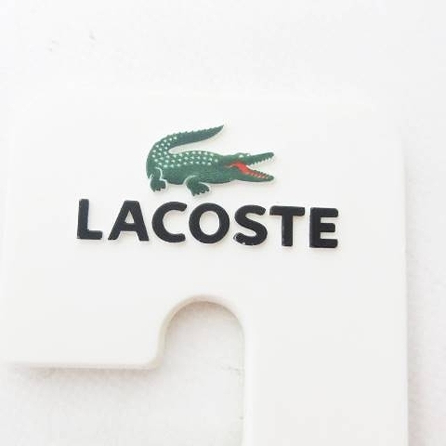 LACOSTE(ラコステ)のラコステ チェーンベルト ワニ ロゴ リング型 シルバー ブラウン ■WY メンズのファッション小物(ベルト)の商品写真