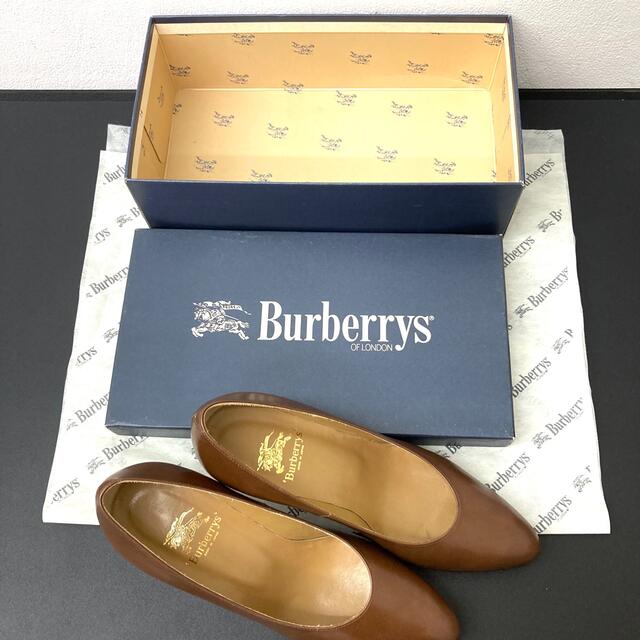 BURBERRY(バーバリー)の【美品】 BURBERRY バーバリー パンプス ヒール 箱付き ブラウン  レディースの靴/シューズ(ハイヒール/パンプス)の商品写真