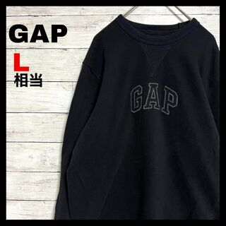 ギャップ(GAP)のc37 US古着 ギャップ 刺繍ロゴ スウェット トレーナー L相当(スウェット)