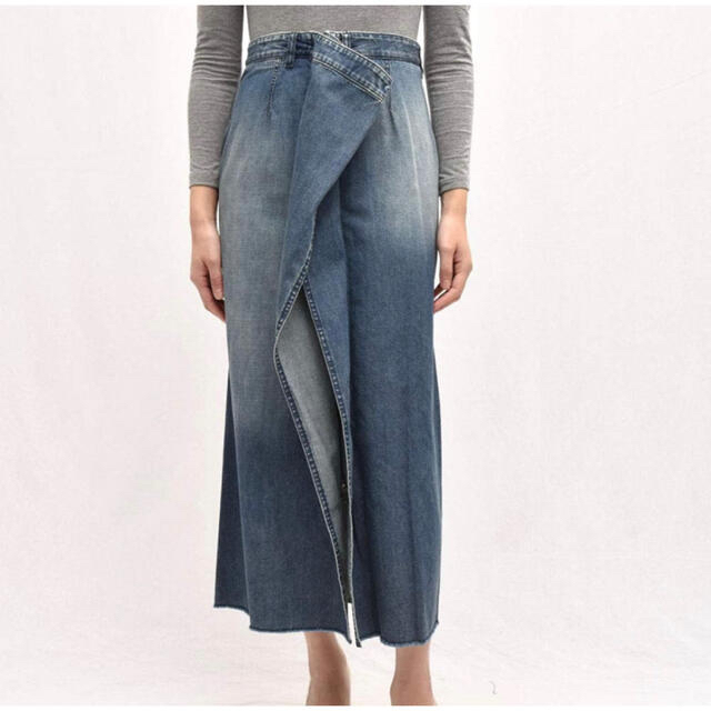 ランキングや新製品 MM6 デニム MM6 SKIRT デニムスカート Margiela LONG Maison RAW Margiela DENIM  デニムスカート美品 パンツ