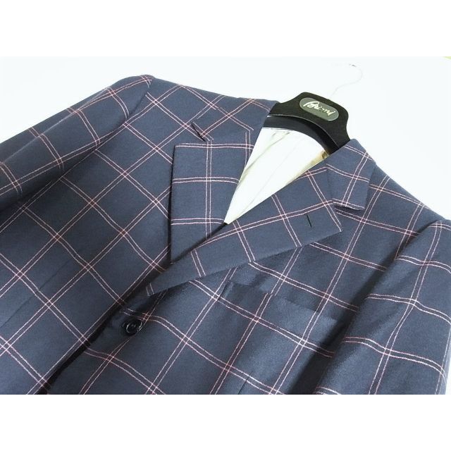 size50☆極美品☆キトン Kiton ３釦ジャケット ダークネイビー