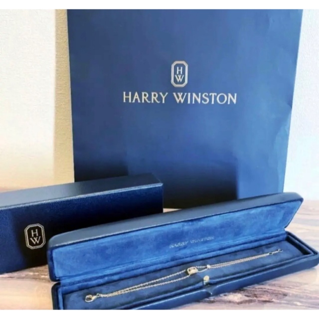 HARRY WINSTON - ※専用【極美品】ハリーウィンストン HWロゴ ダイヤブレスレット K18PG 金