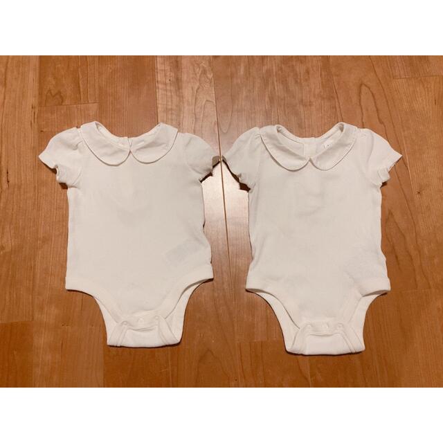 babyGAP(ベビーギャップ)の2枚　GAP 襟付きロンパース　60cm  キッズ/ベビー/マタニティのベビー服(~85cm)(ロンパース)の商品写真