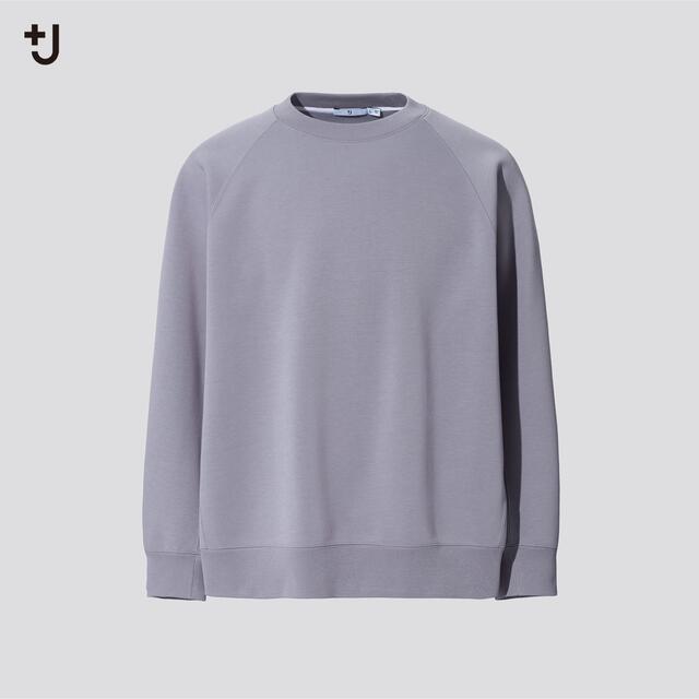 UNIQLO(ユニクロ)のユニクロ　+J ドライスウェットシャツ　Gray XSトレーナー　ニット　 メンズのトップス(スウェット)の商品写真