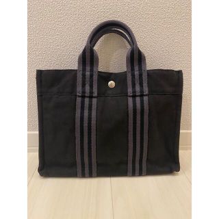 エルメス(Hermes)のHERMES エルメス フールトゥPM ハンドバッグ ブラック(ハンドバッグ)