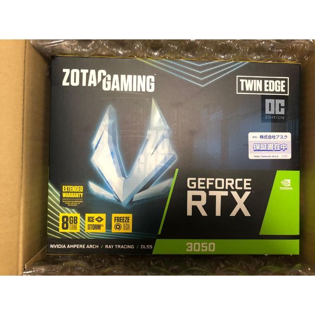 ZOTAC GAMING GeForce RTX 3050 （LHR）