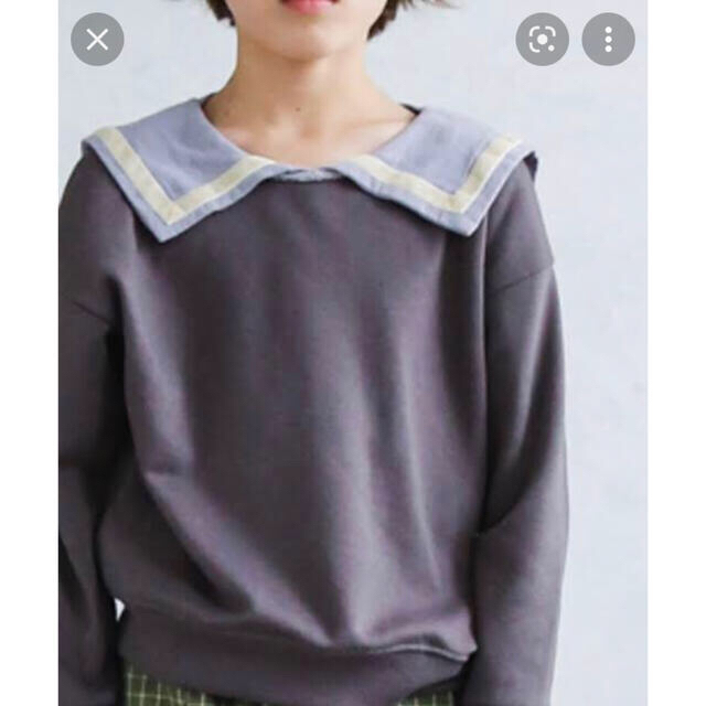 新品　ペアマノン セーラー襟 トレーナー 長袖　スウェット キッズ/ベビー/マタニティのキッズ服男の子用(90cm~)(Tシャツ/カットソー)の商品写真